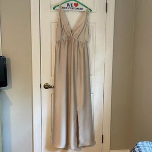 Satin Amsale Maternity Dress - Size 8